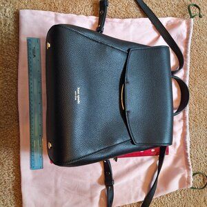 Kate Spade Black Pebble Leather back pack